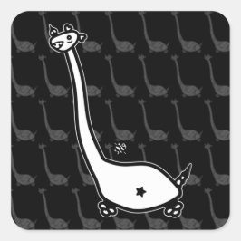 Adesivo Quadrado Dino Joe dinossauros corados coloridos como a cria