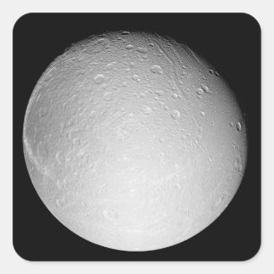 Adesivo Quadrado Dione da Lua de Saturno