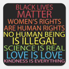 Adesivo Quadrado Direitos do Homem