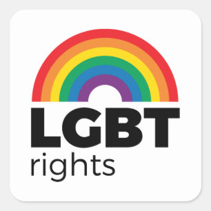 Adesivo Quadrado Direitos LGBT