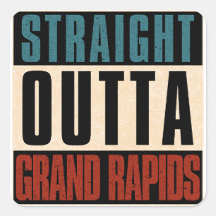 Adesivo Quadrado Direto de Grand Rapids Michigan MI