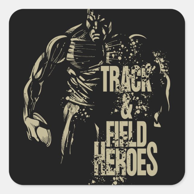 Adesivo Quadrado disco de heróis do tnf (Frente)