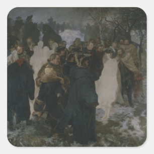 Adesivo Quadrado Discurso antes da Batalha de Leuthen, 1858