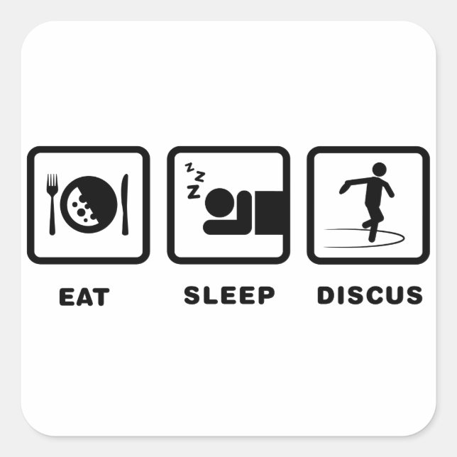 Adesivo Quadrado Discus Thwing (Frente)