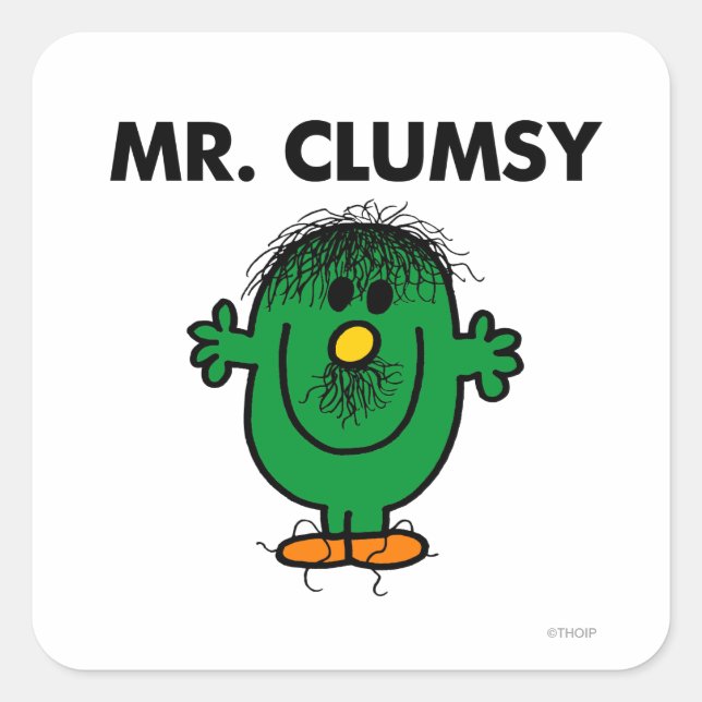 Adesivo Quadrado Disheveled Mr Clumsy (Frente)
