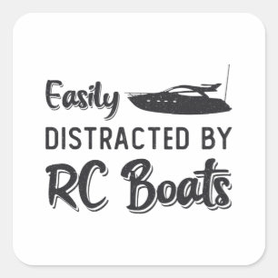 Adesivo Quadrado Distraído Facilmente Pela RC Boats Model Radio RC