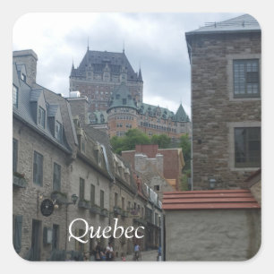 Adesivo Quadrado Distrito histórico na cidade de Quebec