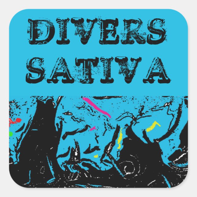 ADESIVO QUADRADO DIVERS SATIVA (Frente)