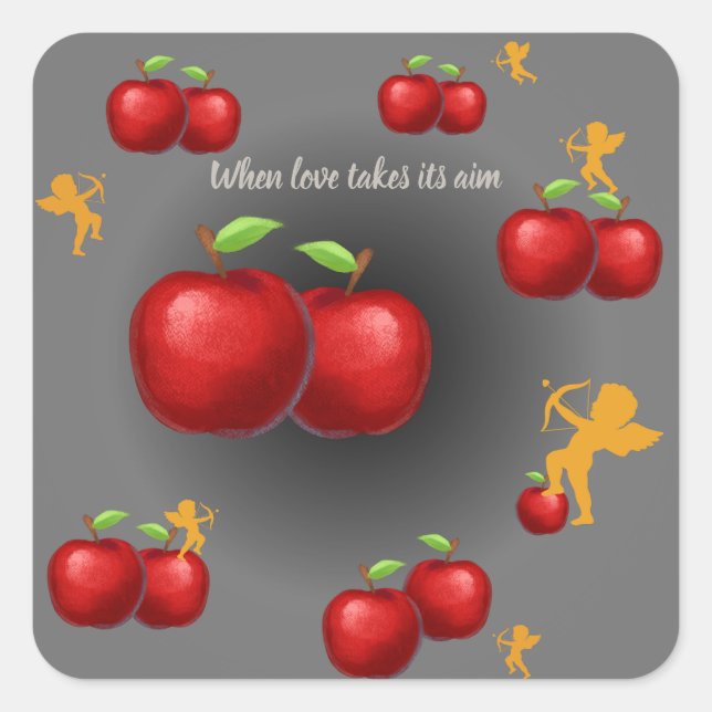 Adesivo Quadrado Divine Love (Frente)