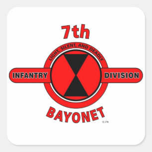 ADESIVO QUADRADO DIVISÃO "BAYONET DIVISION" DA INFANTEGRA 7