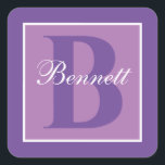 Adesivo Quadrado Divisão Elegante Inicial<br><div class="desc">Divisão Elegante inicial</div>