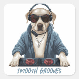 Adesivo Quadrado DJ Doggo