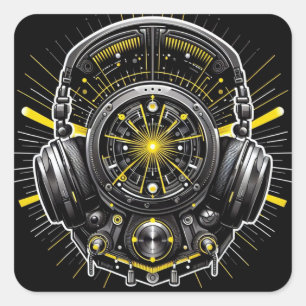 Adesivo Quadrado DJ Sticker