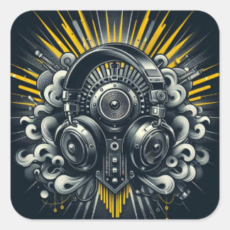 Adesivo Quadrado DJ Sticker