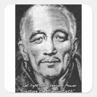 Adesivo Quadrado djwhal khul ascendeu mestre