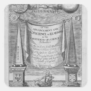 Adesivo Quadrado 'Do avanço e do proficience do learning