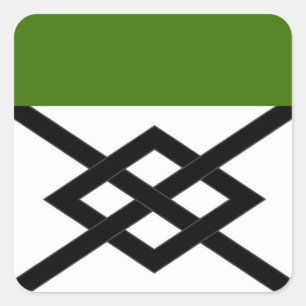 Adesivo Quadrado do Emblema da População da SCA Al
