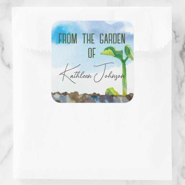 Adesivo Quadrado Do Jardim Do Vinheta (Bolsa)