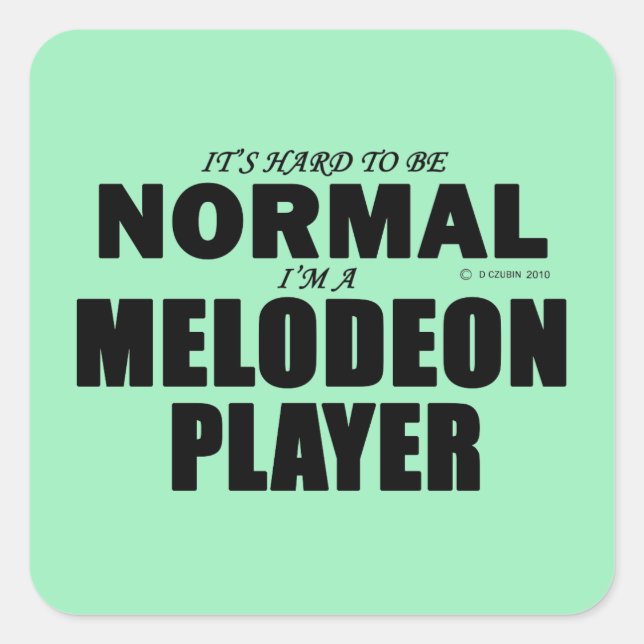 Adesivo Quadrado do Melodeon Normal (Frente)