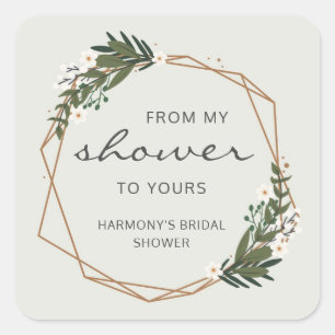 Adesivo Quadrado Do Meu Chá Ao Seu Chá de panela Geométrico