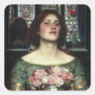 Adesivo Quadrado Do "Rosebuds do YE recolhimento quando o YE puder"