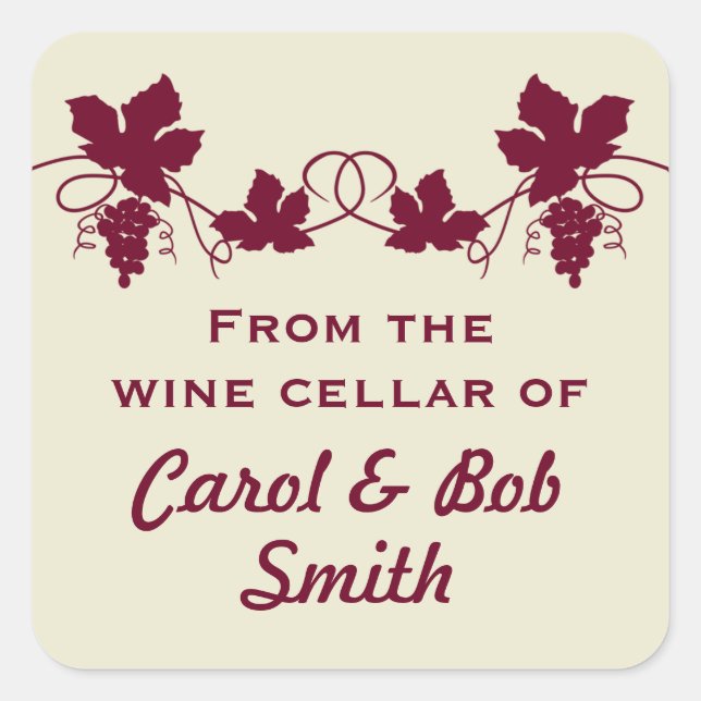 Adesivo Quadrado Do Vinho-Celular dos Pinheiros (Frente)
