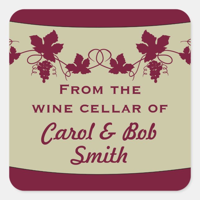 Adesivo Quadrado Do Vinho-Celular dos Pinheiros (Frente)