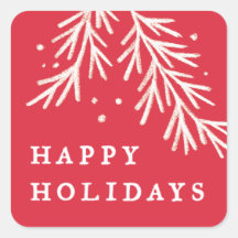 Adesivo Quadrado do Winter Wonder