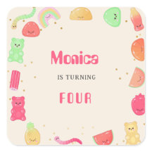 Doce Kawaii gummi candies aniversário