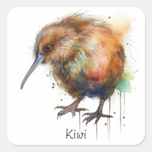 Adesivo Quadrado Doce Kiwi, personalizado