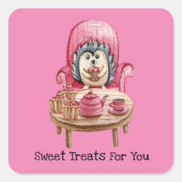 Adesivo Quadrado Doce Tratações Para Você - Cartão De Namorados Por