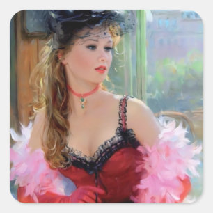 Adesivo Quadrado Doce-Vinha