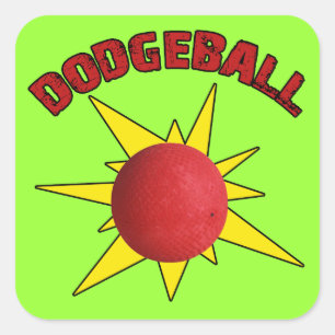 Adesivo Quadrado Dodgeball