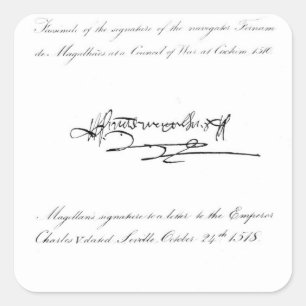 Adesivo Quadrado Dois exemplos da assinatura