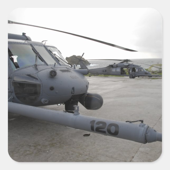 Adesivo Quadrado Dois Hawks HH-60G Pave (Frente)