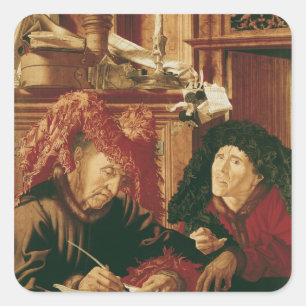 Adesivo Quadrado Dois recolectores do imposto, c.1540