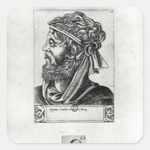 Adesivo Quadrado Dois retratos de Catullus