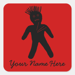 Adesivo Quadrado Doll Voodoo