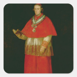 Adesivo Quadrado Don cardinal Luis de Bourbon c.1800