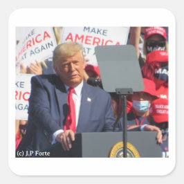 Adesivo Quadrado Donald Trump