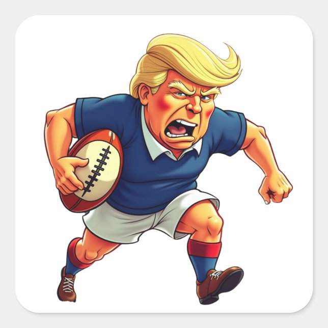 Adesivo Quadrado Donald Trump (Frente)