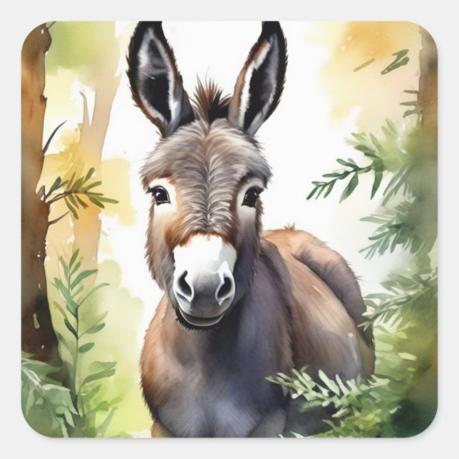 Adesivo Quadrado Donkey Stickers (Frente)