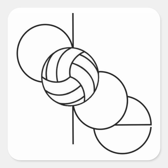 Adesivo Quadrado Dope Voleibol (Frente)