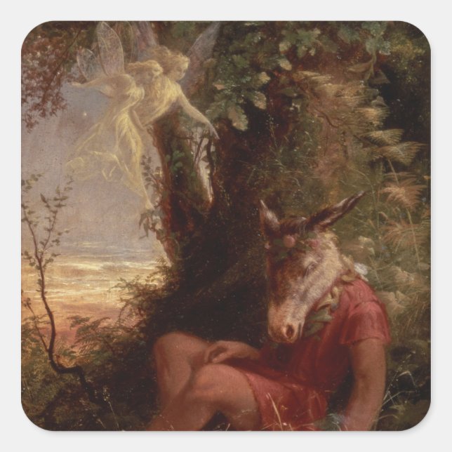 Adesivo Quadrado Dormindo fundo, 1891 (Frente)