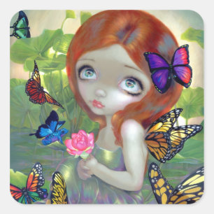 Adesivo Quadrado Dos "etiqueta Daydreams e dos sapos"