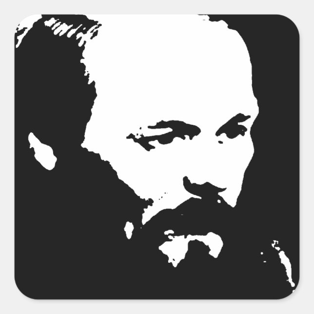 Adesivo Quadrado Dostoevsky (Frente)
