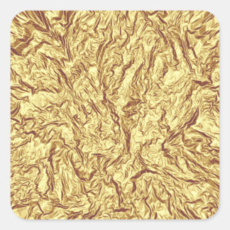 Adesivo Quadrado Dourado amassado