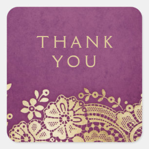 Adesivo Quadrado Dourado prateado elegante vintage, favor de casame