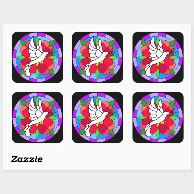 Adesivo Quadrado Dove (Folha)