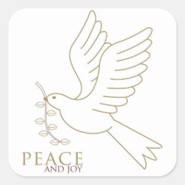 Adesivo Quadrado Dove of peace